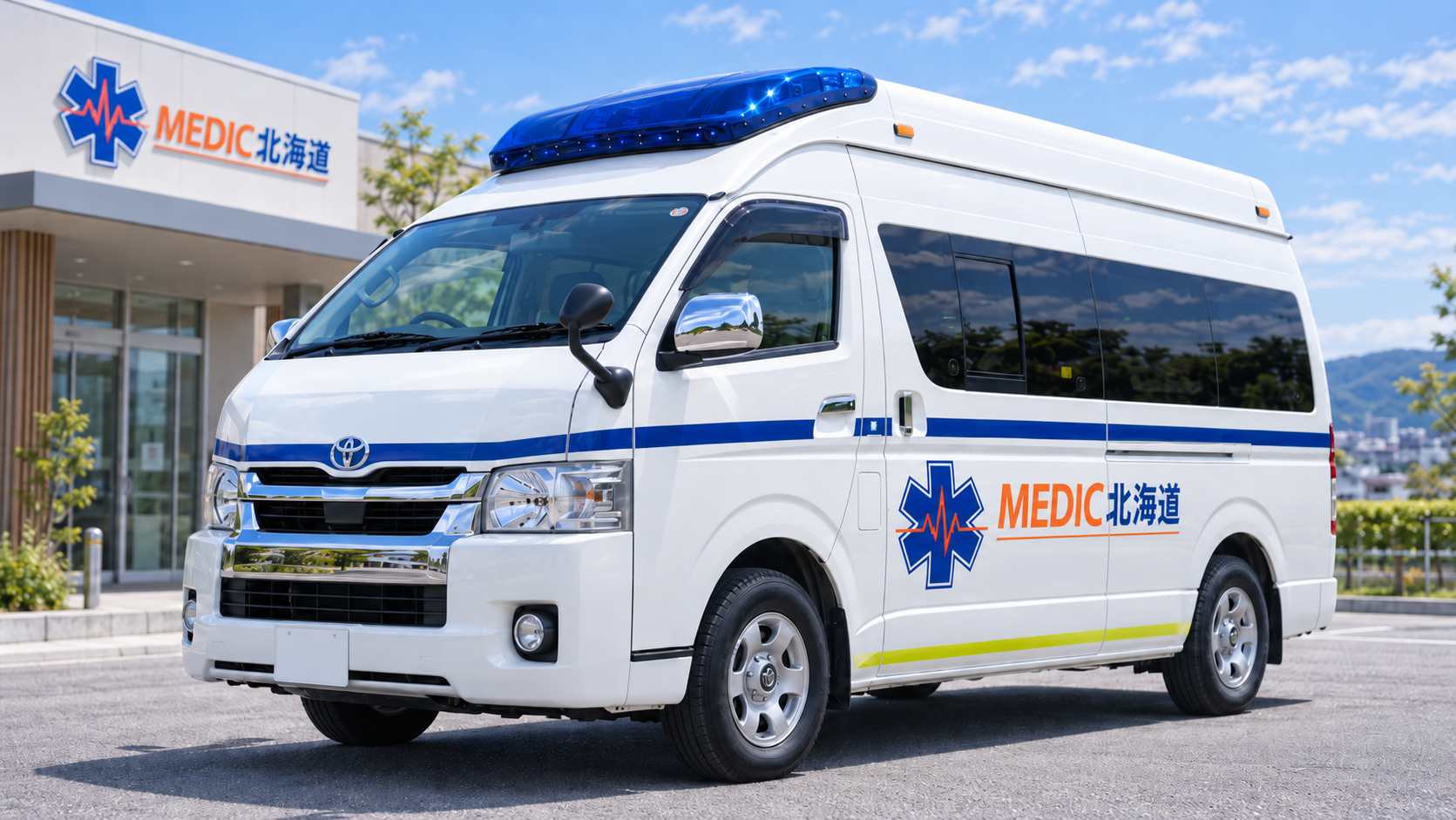 MEDIC北海道車両のラッピング完成イメージ